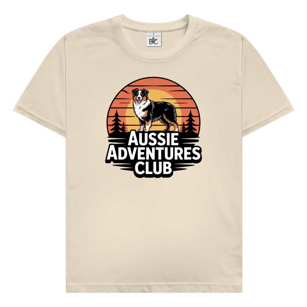 Aussie Adventures Club T-Shirt für Australian Shepherd Fans