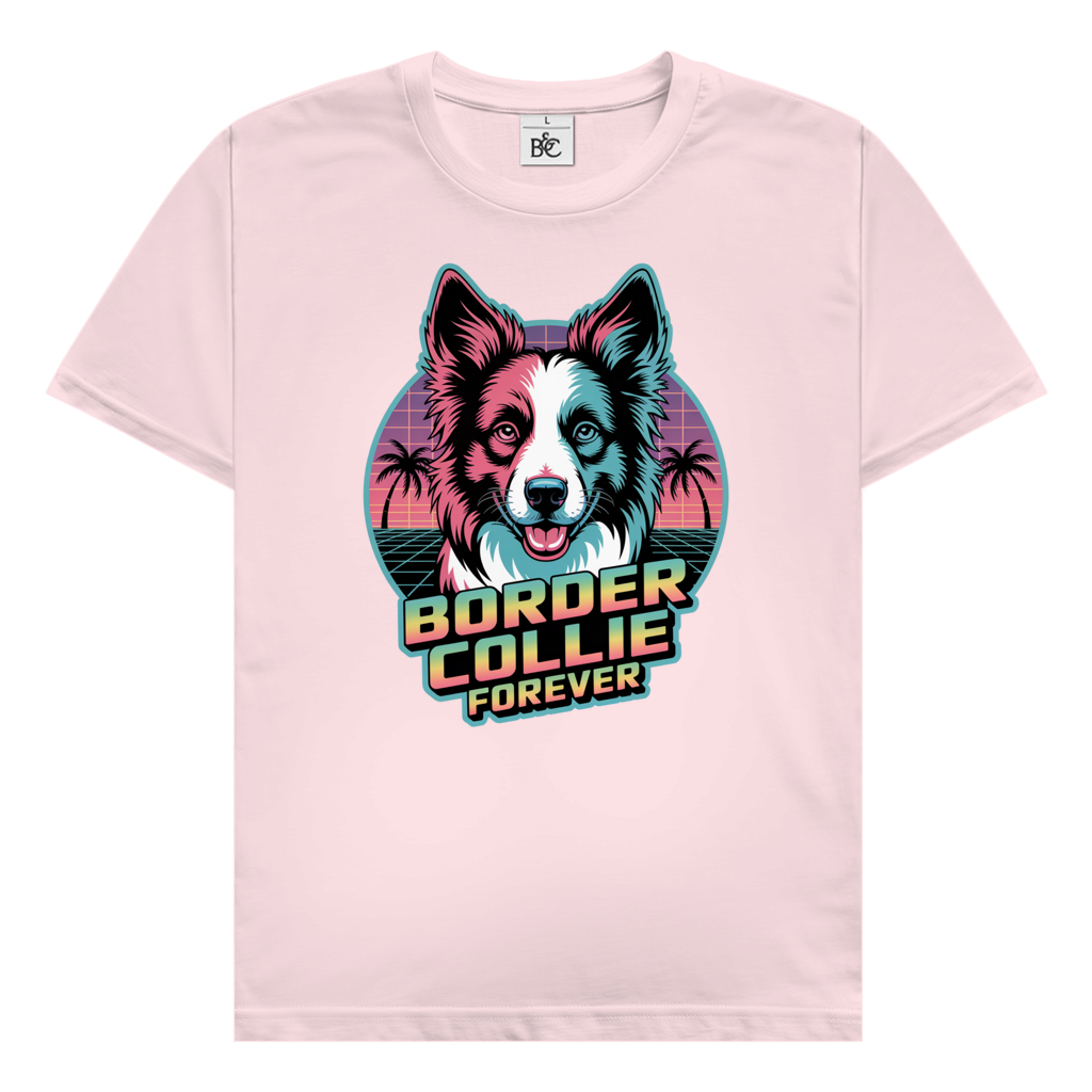 Border Collie Forever Retro T-Shirt für Hundeliebhaber