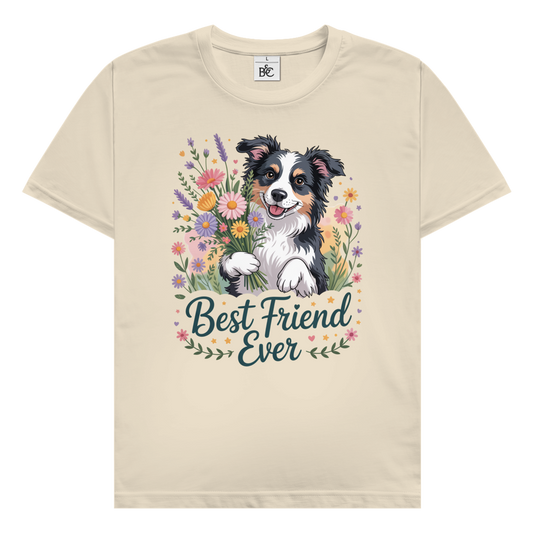 Best Friend Ever T-Shirt mit Australian Shepherd Motiv