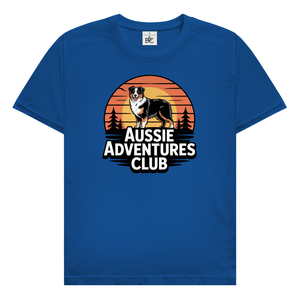 Aussie Adventures Club T-Shirt für Australian Shepherd Fans