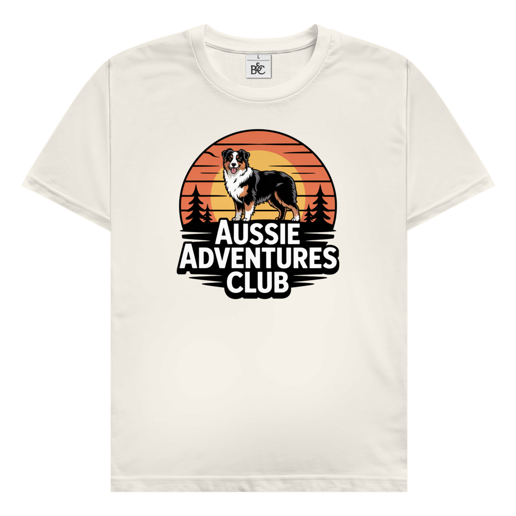 Aussie Adventures Club T-Shirt für Australian Shepherd Fans