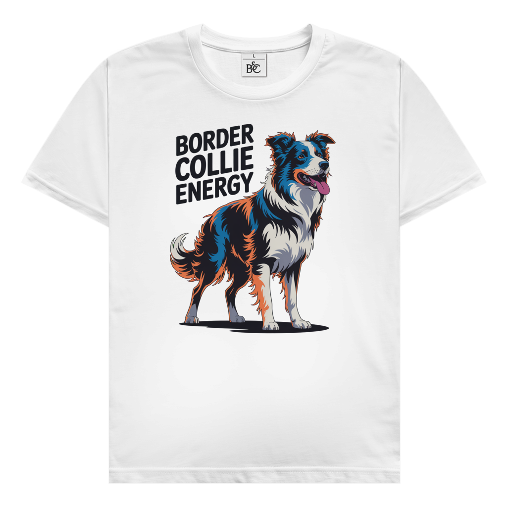 Border Collie Energy T-Shirt für aktive Hundefans