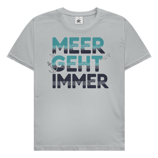 Meer geht immer T-Shirt maritimes Küsten Vibes Design