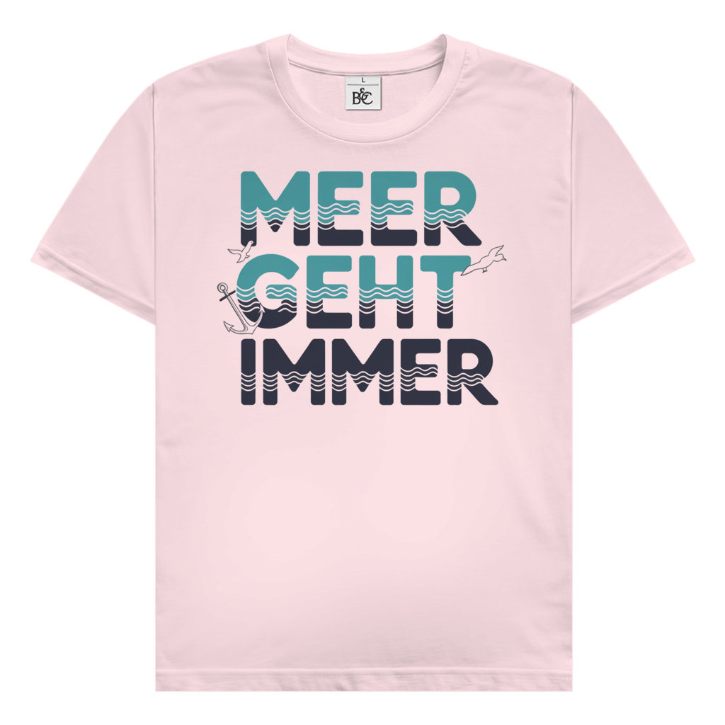 Meer geht immer T-Shirt maritimes Küsten Vibes Design