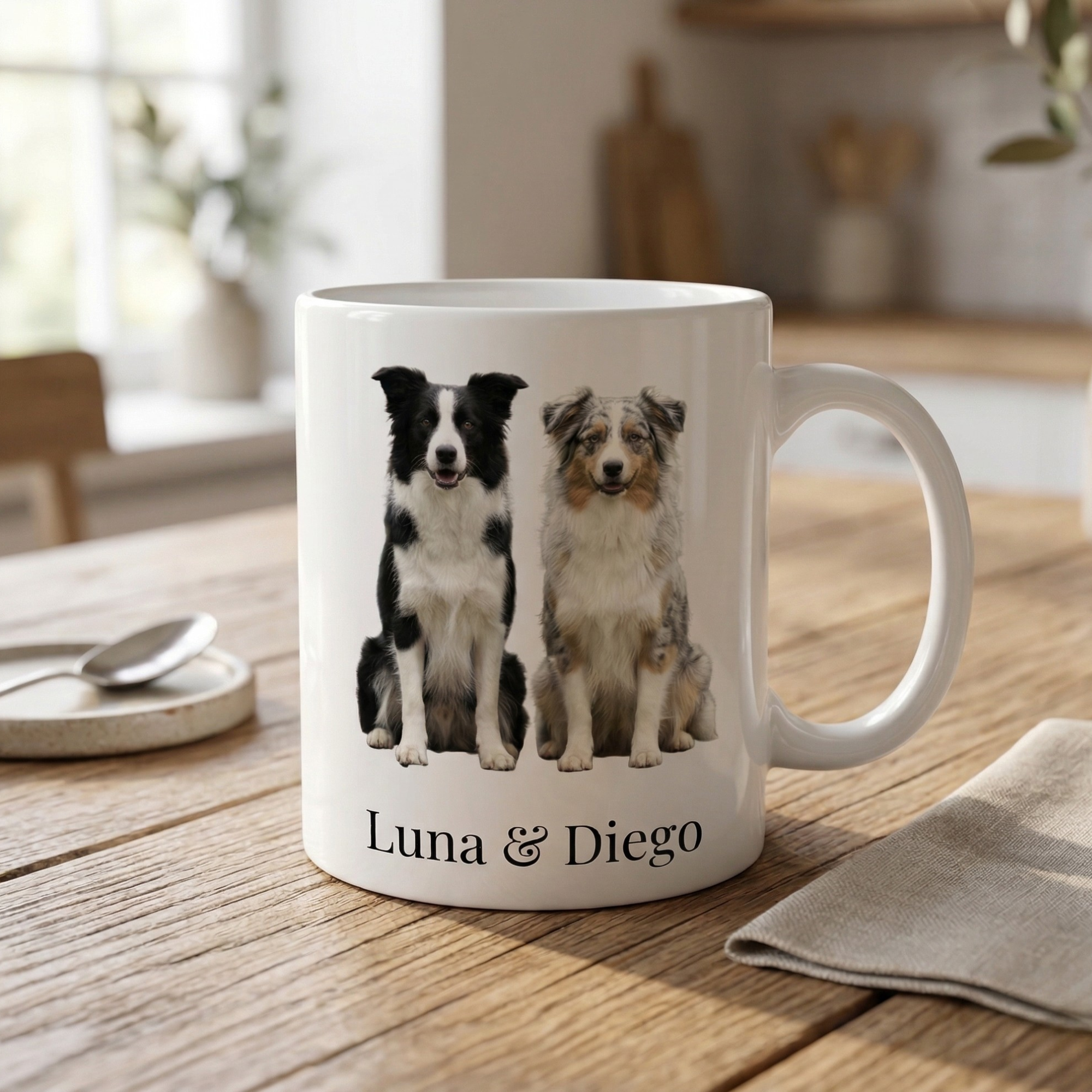 Personalisierte Hundetasse mit Foto & Name – Dein Lieblingsmoment für jeden Tag